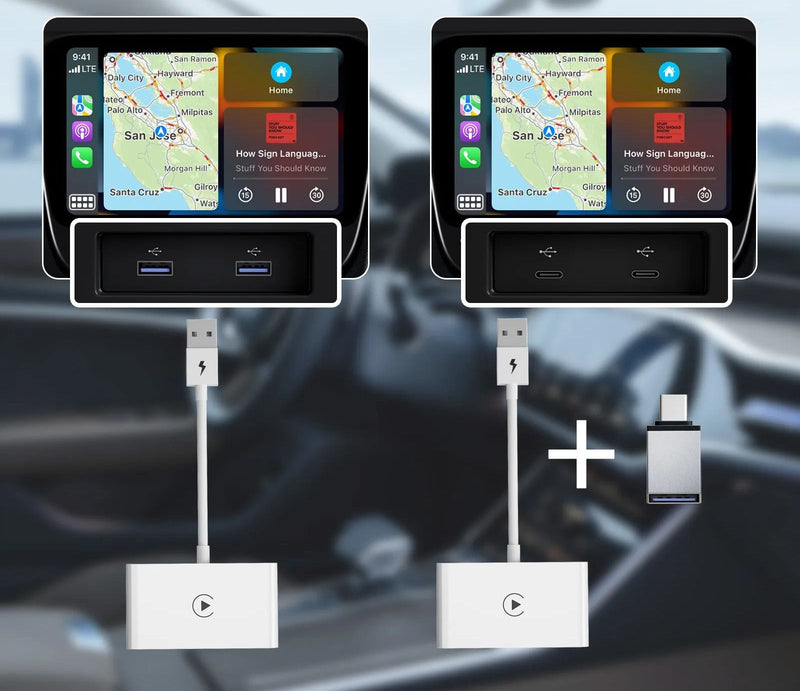 Adaptador CarPlay Sem Fio Para Android/Apple